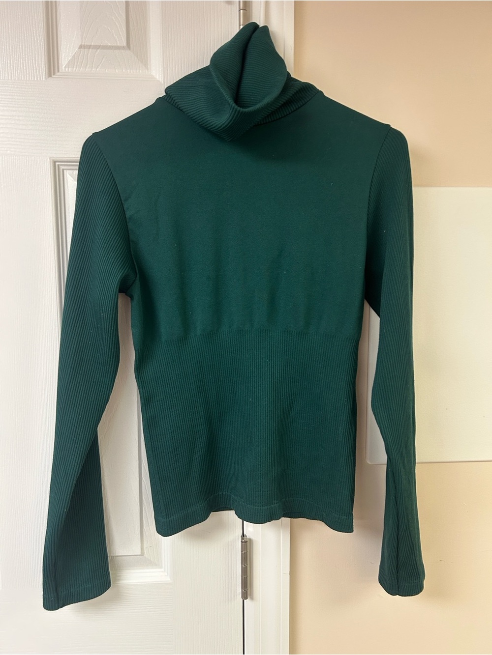 Cotton Candy Dark Green Turtleneck Sweater